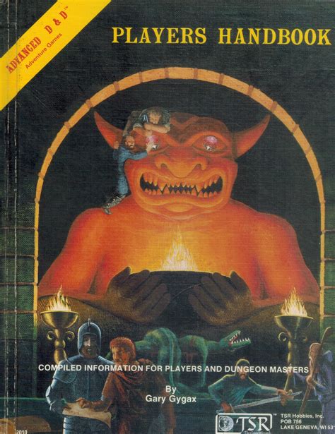 OFFICIAL ADVANCED DUNGEONS & DRAGONS PLAYERS HANDBOOK par Gygax, Gary ...