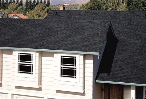 Landmark Moire Black Shingles for White Exterior Houses