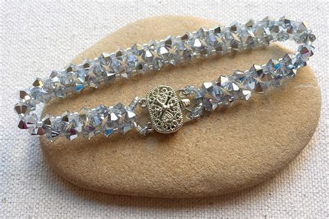 Easy Swarovski Crystal Bead Bracelet Tutorial