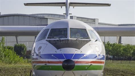 View of the Cockpit of an Airliner. Editorial Stock Photo - Image of ...