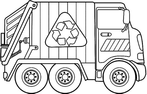 dump truck colouring pages - Clip Art Library