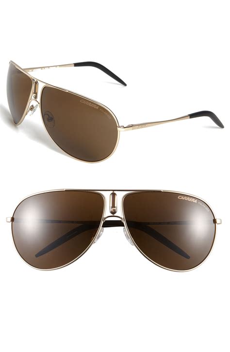 Carrera Gipsy Polarized Aviator Sunglasses in Gold for Men (gold ...