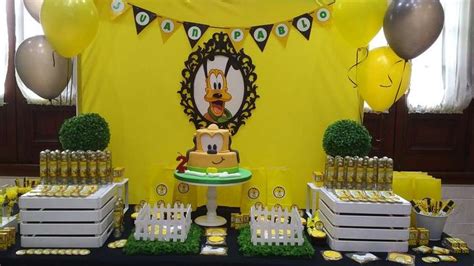 Pluto Birthday Party Ideas | Photo 1 of 9 | Disney birthday party ...