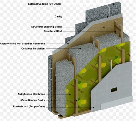 Timber Framing Wall Cellulose Insulation Building Insulation, PNG ...