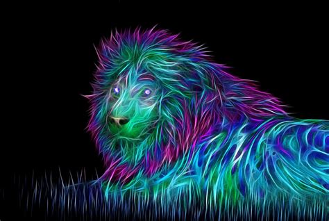 Fond d'écran : abstrait, 3D, ART, Lion 1600x1075 - wallhaven - 1030626 ...