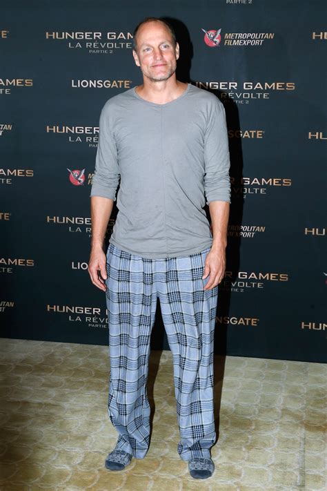 Here's Why Woody Harrelson Wore Pajamas to the "Hunger Games" Premiere | GQ