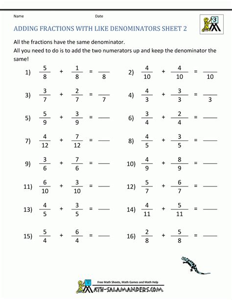 Adding And Subtracting Tape Measure Fractions Worksheet - Subtraction ...