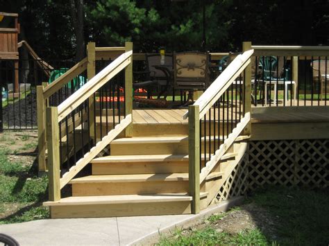 Angled Deck Stairs, Red Hook NY | Patio stairs, Exterior stairs, Stairs