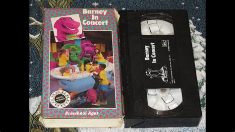 Barney & The Backyard Gang: Barney in Concert 1991 VHS (Canadian Copy ...