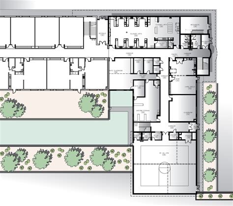 School Building Floor Plan - Image to u