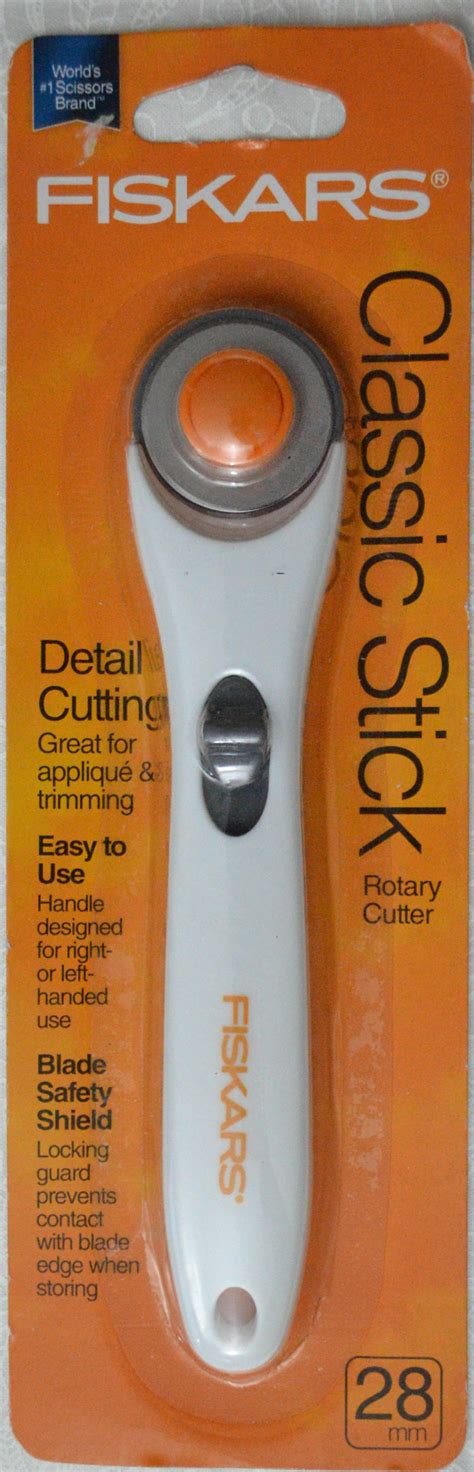 FISKARS 28mm Rotary Cutter, Classic Stick, WHITE, 197980