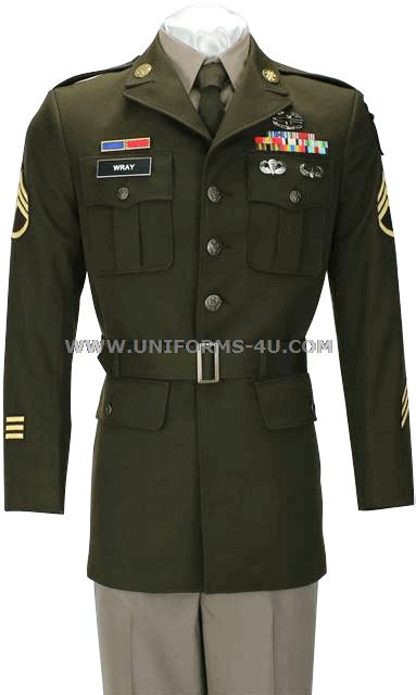 U.S. ARMY MALE ARMY GREEN SERVICE UNIFORM (AGSU) LONG-SLEEVE SHIRT