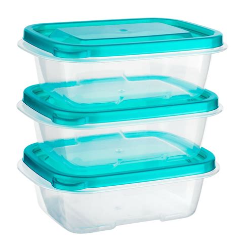 6pc 270ml Food Storage Container Box with Lids Tupperware Plastic ...