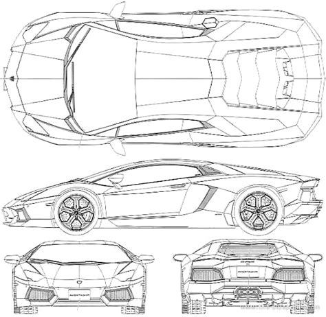 Lamborghini Chassis Blueprints