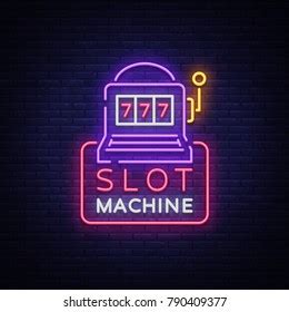 Slot Machine Logo Neon Style Neon Stock Vector (Royalty Free) 790409377 ...