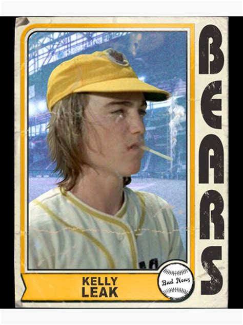 "Bad News Bears T-ShirtKelly Leak Vintage Bad News Bears Baseball Card ...