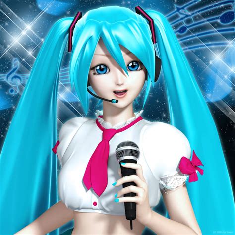 Hatsune Miku - Singing Portrait by UweG on DeviantArt