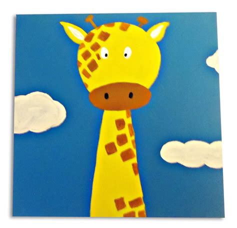 Jungle Animal Art on Canvas X 6 Nursery Art Jungle Animal - Etsy