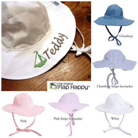 Monogrammed Hats for Babies / Personalized Infant Sun Hat / - Etsy