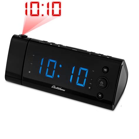 Electrohome USB Charging Alarm Clock Radio with Time Projection | eBay