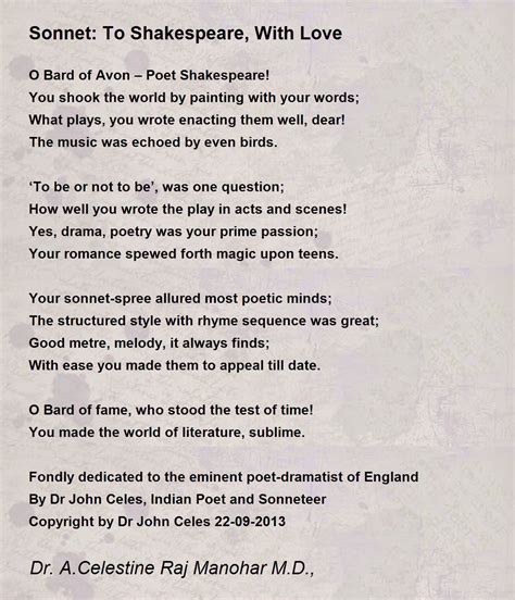 William Shakespeare Love Poems