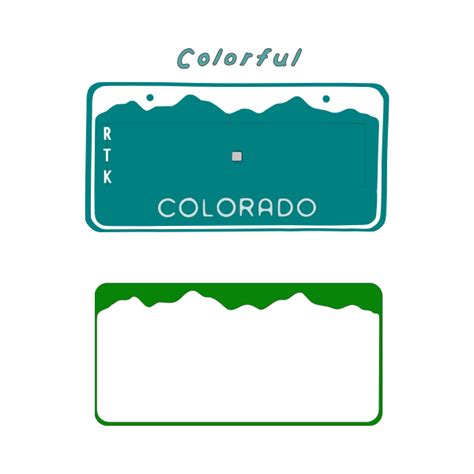 Printable Colorado Temp Tag Template