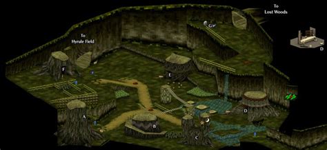 Zelda Ocarina Of Time Lost Woods Map