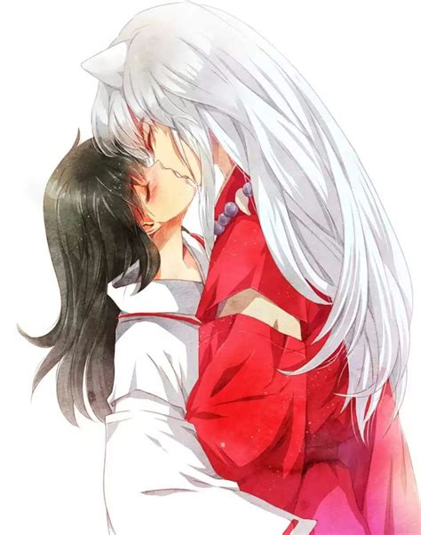 Inuyasha - Kagome and Inuyasha Kiss *-* | inuyasha | Pinterest | Kiss ...