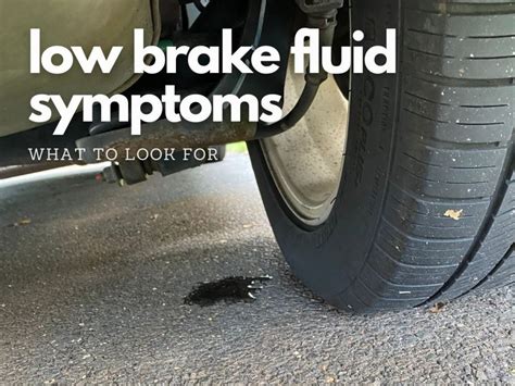 Low Brake Fluid Symptoms - What to Look For