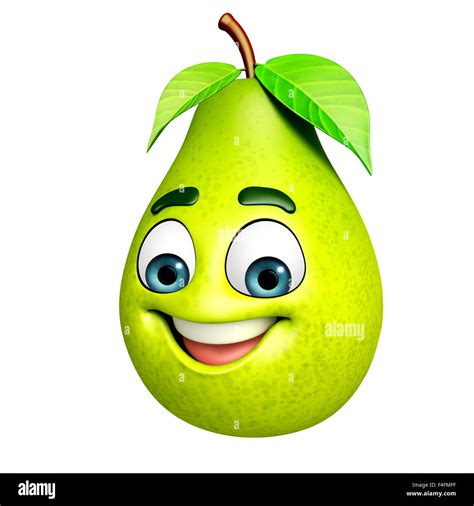 3d rendered illustration of guava cartoon character Stock Photo - Alamy