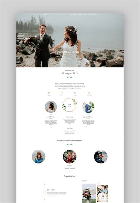 15 Best HTML Wedding Website Templates for 2025 - Web Design