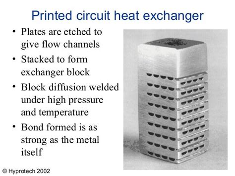 Heat Exchanger: Printed Circuit Heat Exchanger