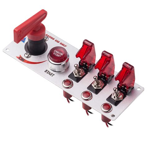 Buy 12V Racing Car Ignition Switch Panel with Engine Push Button ...