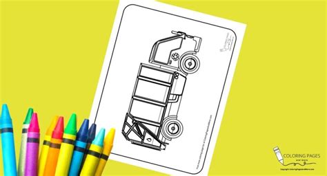 Recycling Truck Coloring Page - Coloring Pages and More