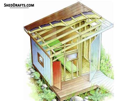 Lean To Shed Plans Blueprints With Materials List