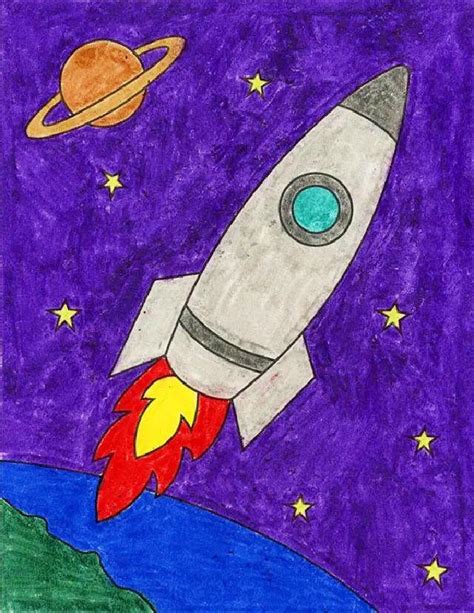 20 Easy Rocket Drawing Ideas - How to Draw a Rocket