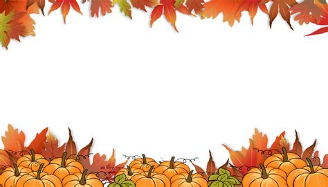 Vector Fall Leaf Border