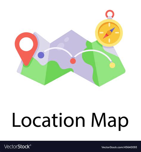 Location map Royalty Free Vector Image - VectorStock