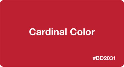 Cardinal Color HEX Code #BD2031