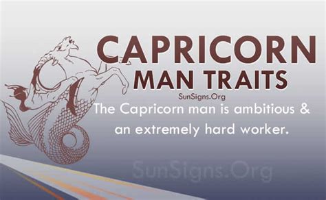 Capricorn Man Personality Traits & Characteristics | Sun Signs