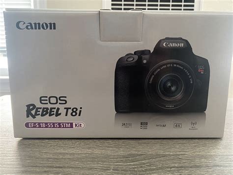 Canon EOS Rebel T8i DSLR 24.1 MP 4K EF-S 18-55mm IS STM Zoom Lens ...