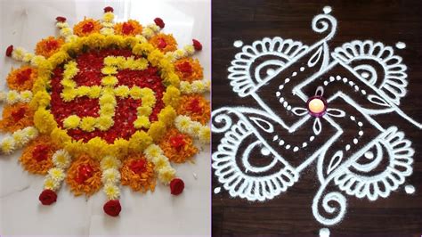 Lifestyle News | Happy Diwali Rangoli Patterns 2022 With Flowers and ...