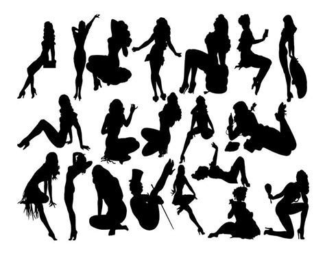 pin up girl silhouette clipart 10 free Cliparts | Download images on ...