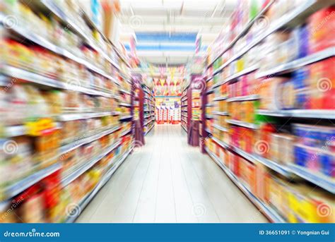 Empty supermarket aisle stock image. Image of browse - 36651091