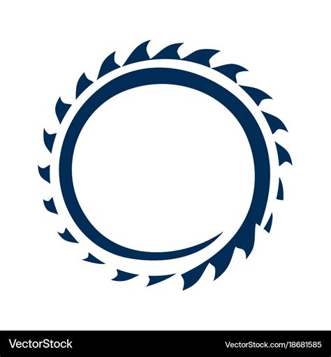 Saw blade Royalty Free Vector Image - VectorStock