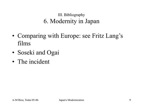 PPT - History of Japan’s Modernization: Japan’s modernization ...