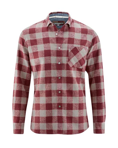 Camisa de cuadros hombre. Ropa de cáñamo y algodón orgánico - Fieito