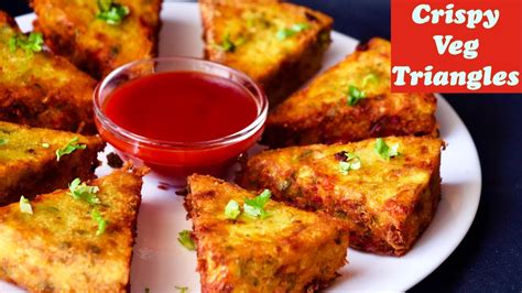 Crispy Vegetable Triangles, Sooji snacks, Healthy Breakfast recipe ...