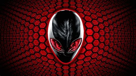 Download 3840x2160 Alienware Honeycomb Red Wallpaper | Wallpapers.com