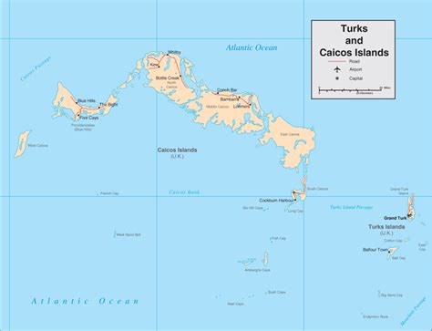 Turks and Caicos Map - Map of Turks and Caicos